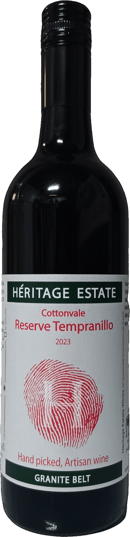 Heritage Estate Cottonvale Reserve Tempranillo 2023 Granite Belt — Granite Belt